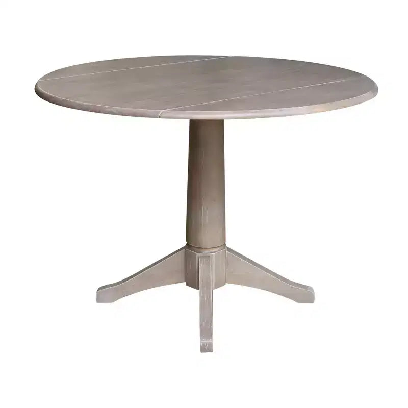 International Concepts Alexandra Round Dual Drop Leaf Pedestal Extendable Dining Table