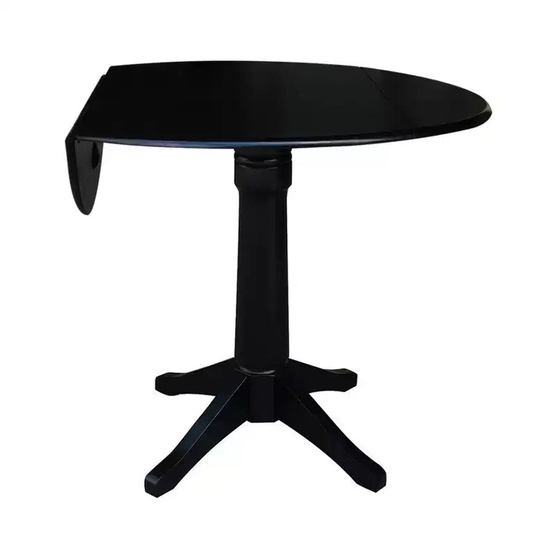 International Concepts Alexandra Round Dual Drop Leaf Pedestal Extendable Dining Table