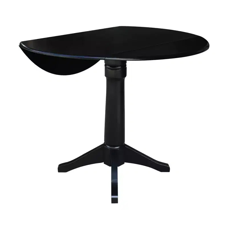 International Concepts Alexandra Round Dual Drop Leaf Pedestal Extendable Dining Table