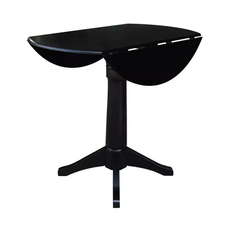 International Concepts Alexandra Round Dual Drop Leaf Pedestal Extendable Dining Table