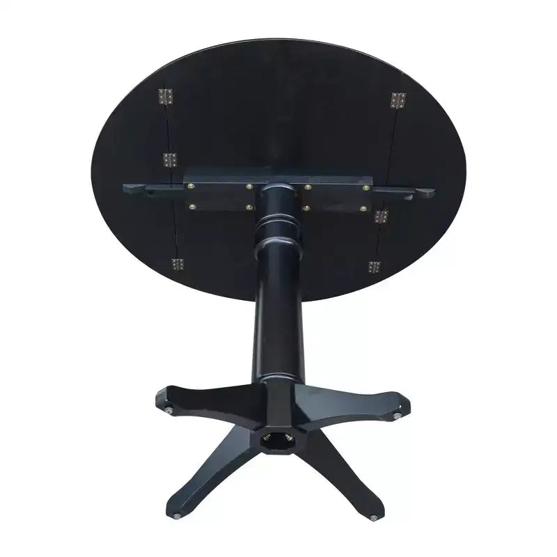 International Concepts Alexandra Round Dual Drop Leaf Pedestal Extendable Dining Table