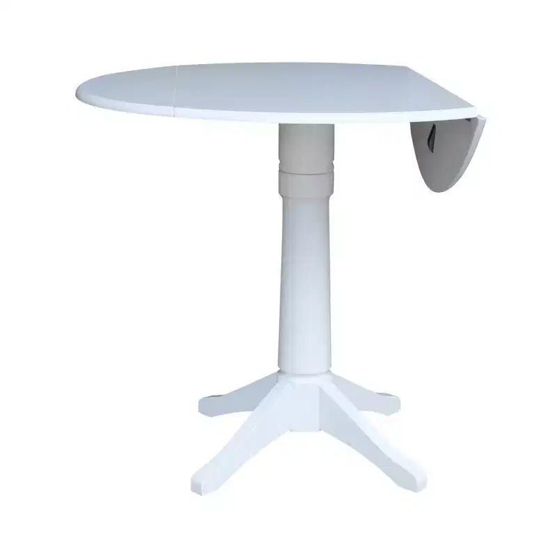 International Concepts Alexandra Round Dual Drop Leaf Pedestal Extendable Dining Table