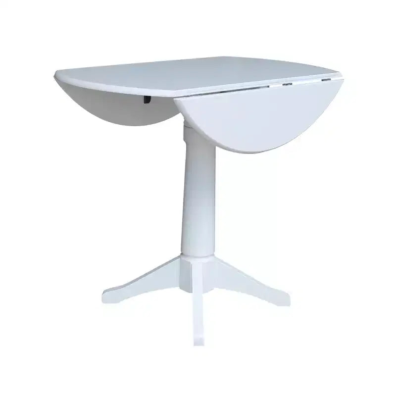 International Concepts Alexandra Round Dual Drop Leaf Pedestal Extendable Dining Table