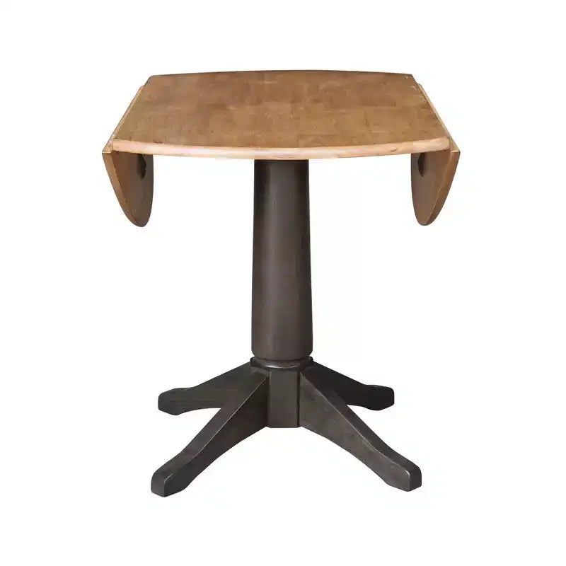 International Concepts Alexandra Round Dual Drop Leaf Pedestal Extendable Dining Table