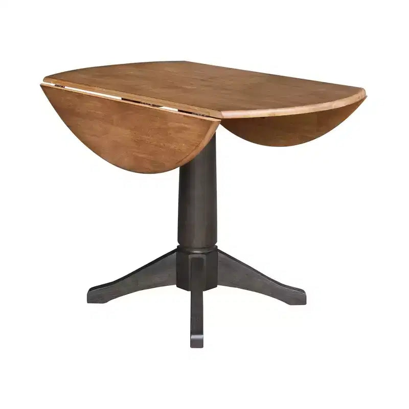 International Concepts Alexandra Round Dual Drop Leaf Pedestal Extendable Dining Table