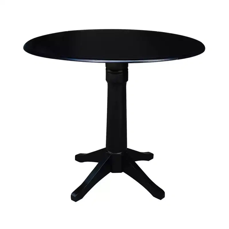 International Concepts Alexandra Round Dual Drop Leaf Pedestal Extendable Dining Table