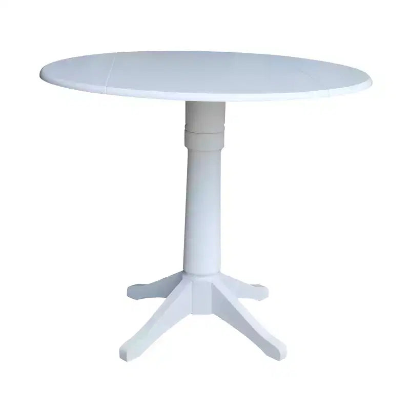 International Concepts Alexandra Round Dual Drop Leaf Pedestal Extendable Dining Table
