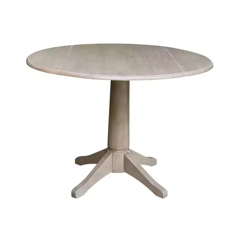 International Concepts Alexandra Round Dual Drop Leaf Pedestal Extendable Dining Table
