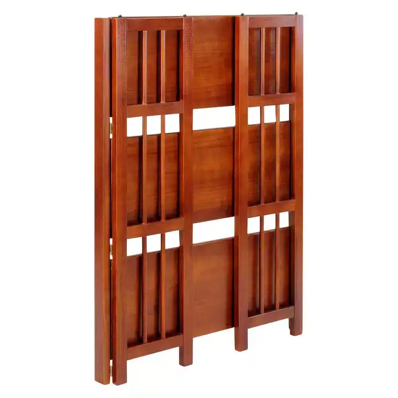 38 Folding 3 Tier Bookshelf Stackable - Flora Home