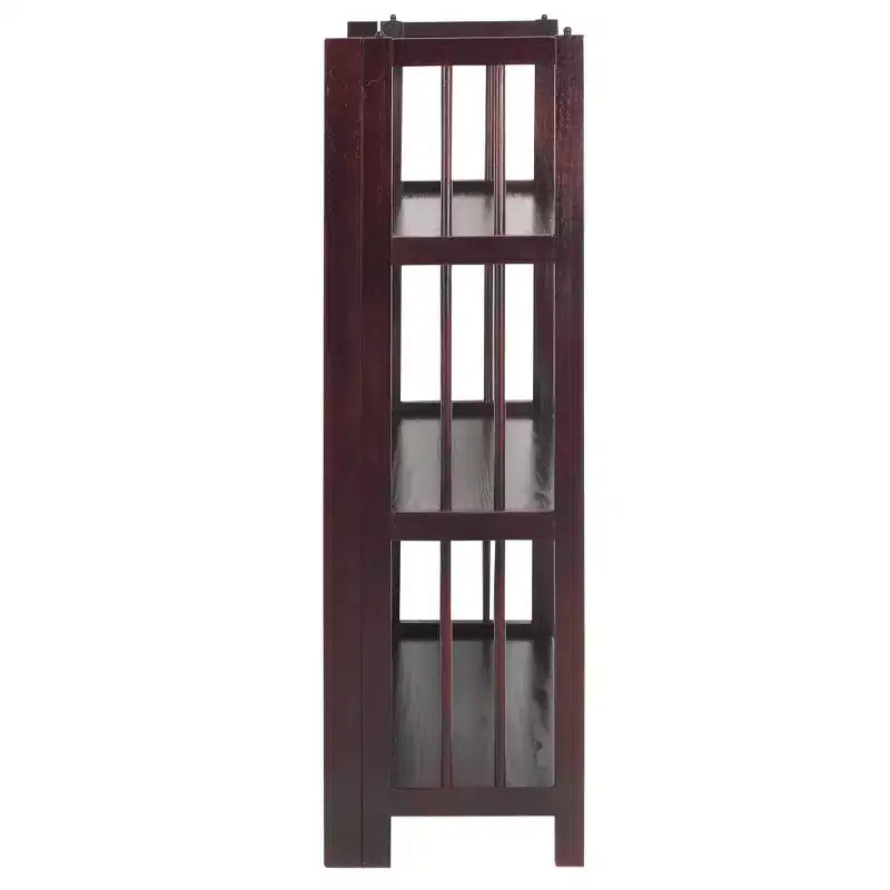38 Folding 3 Tier Bookshelf Stackable - Flora Home