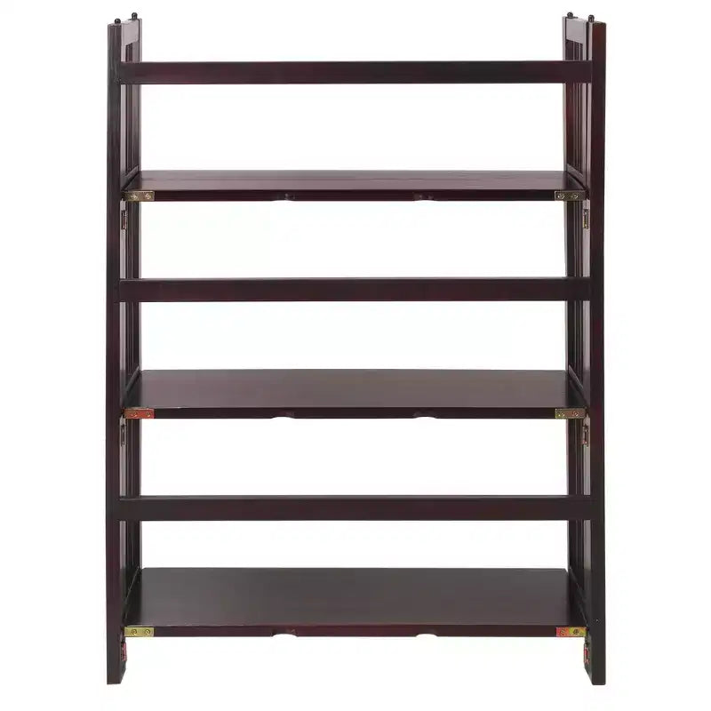 38 Folding 3 Tier Bookshelf Stackable - Flora Home