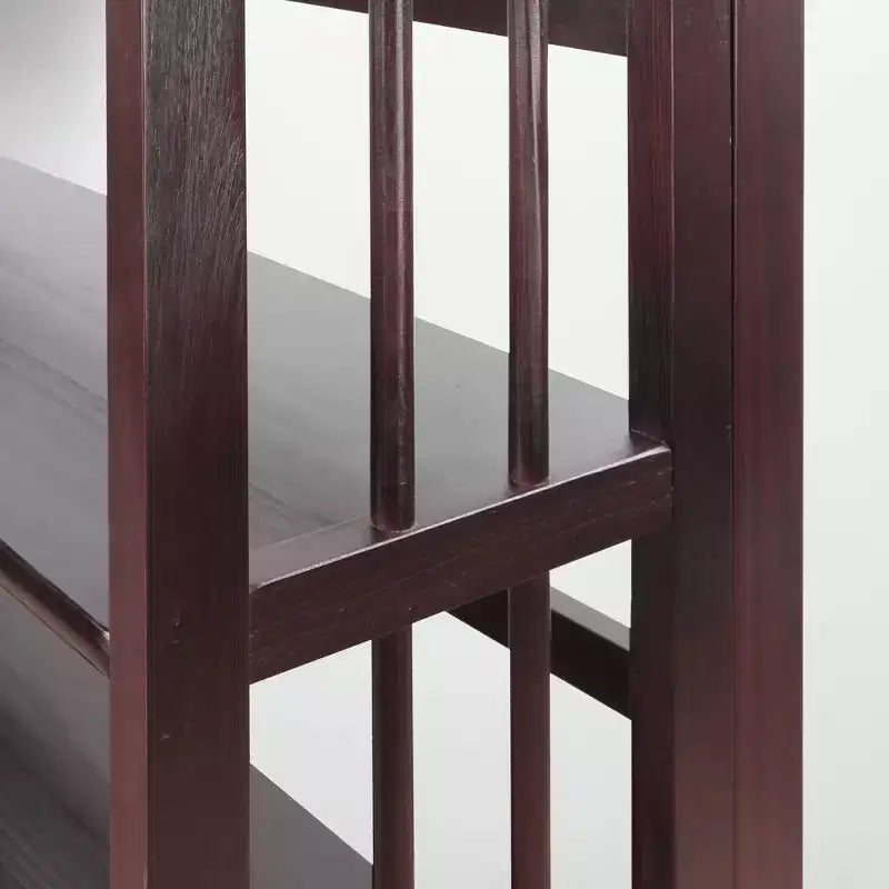 38 Folding 3 Tier Bookshelf Stackable - Flora Home