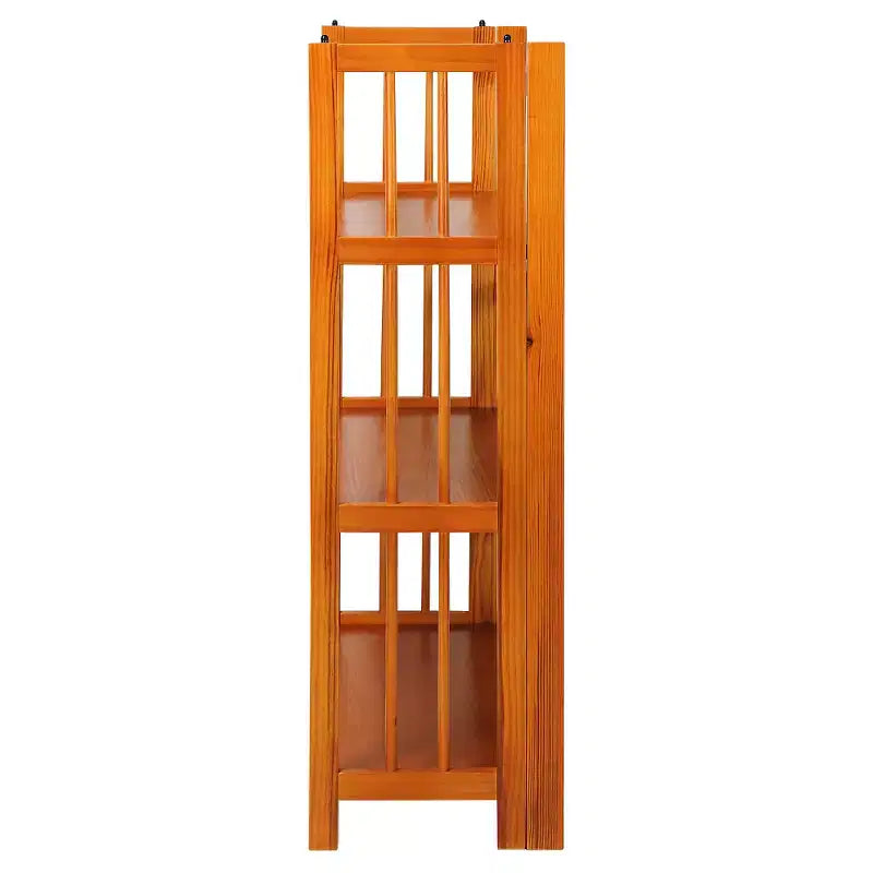 38 Folding 3 Tier Bookshelf Stackable - Flora Home