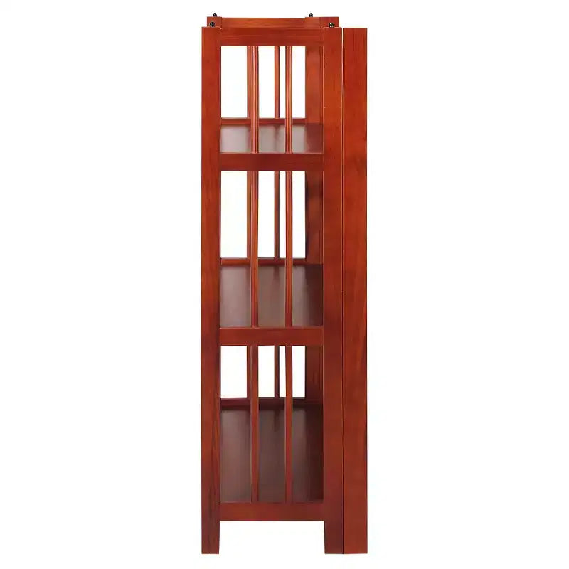 38 Folding 3 Tier Bookshelf Stackable - Flora Home