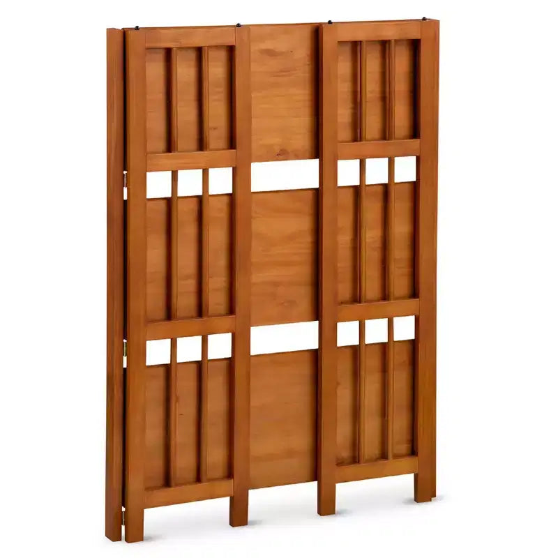 38 Folding 3 Tier Bookshelf Stackable - Flora Home