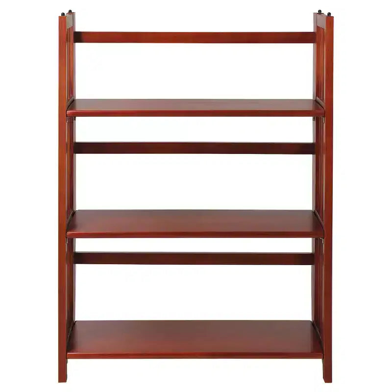 38 Folding 3 Tier Bookshelf Stackable - Flora Home