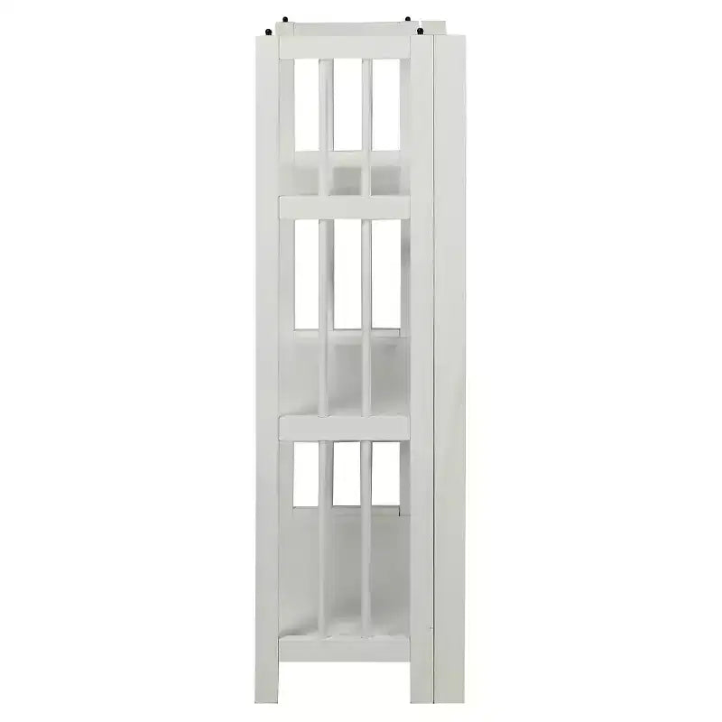 38 Folding 3 Tier Bookshelf Stackable - Flora Home