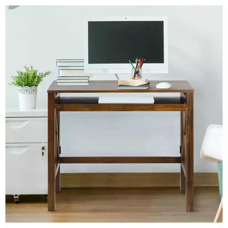 Folding Desk with Pull Out - Flora Home