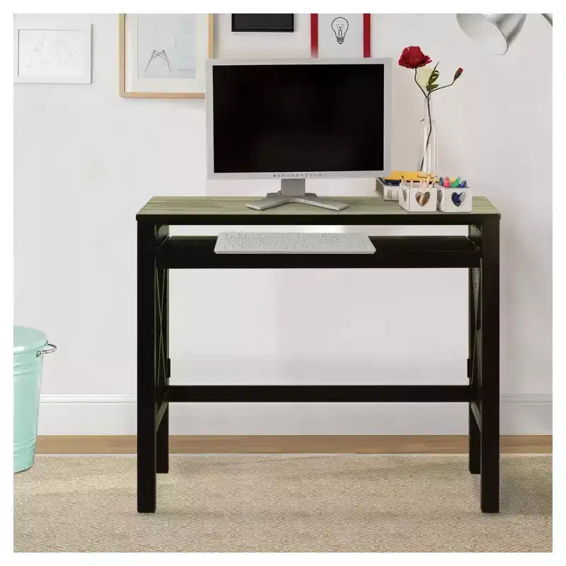 Folding Desk with Pull Out - Flora Home