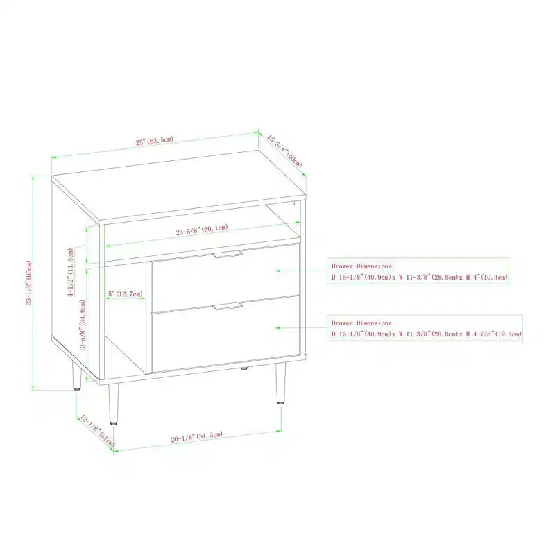 Rockwell Modern Storage Nightstand - Saracina Home