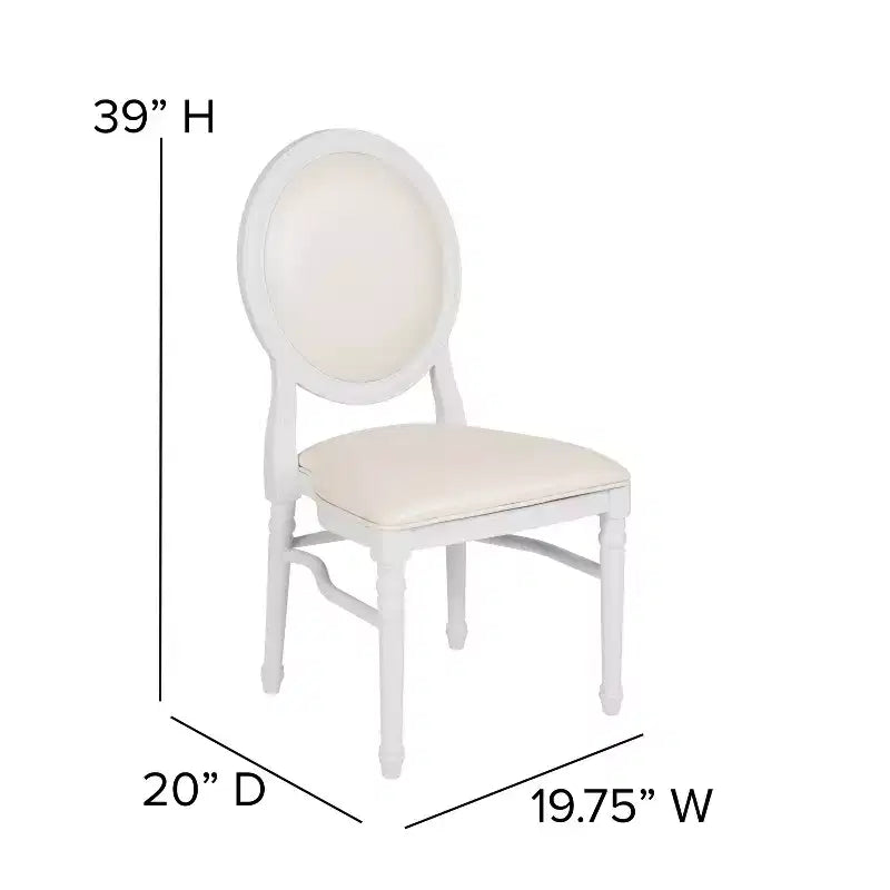 Flash Furniture HERCULES Series 900 lb. Capacity King Louis Dining Side Chair