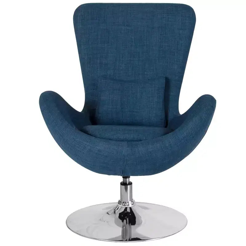 Flash Furniture Egg Series Side Reception Chair with Bowed Seat