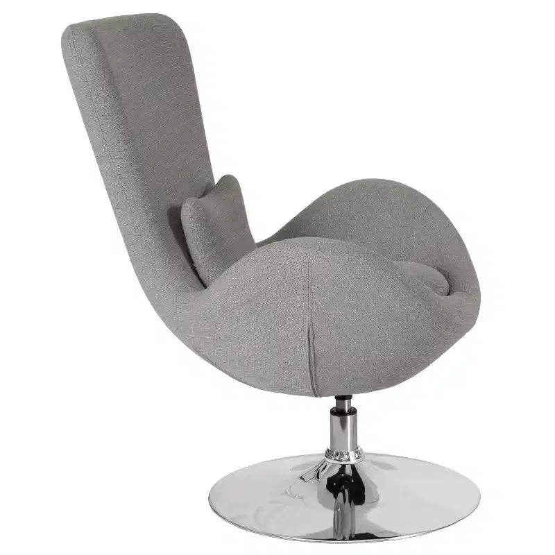 Flash Furniture Egg Series Side Reception Chair with Bowed Seat