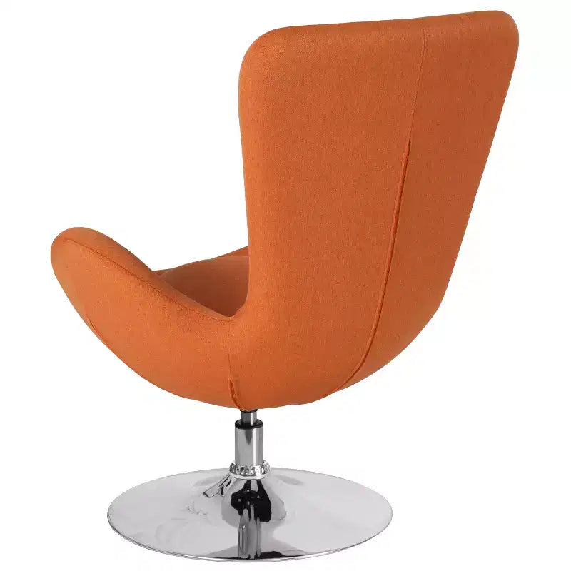 Flash Furniture Egg Series Side Reception Chair with Bowed Seat