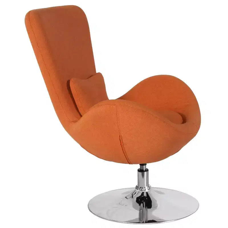 Flash Furniture Egg Series Side Reception Chair with Bowed Seat