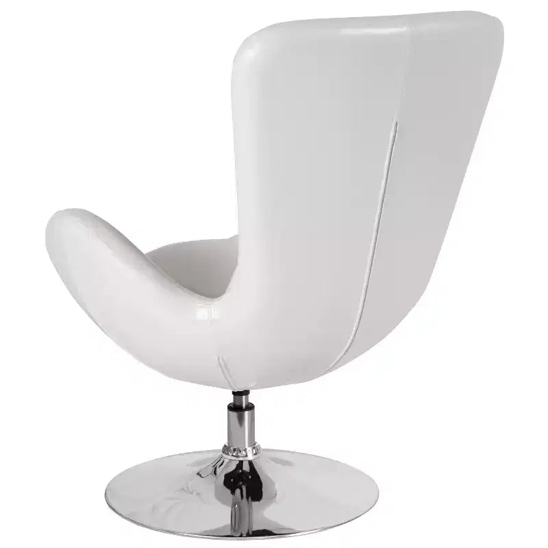 Flash Furniture Egg Series Side Reception Chair with Bowed Seat