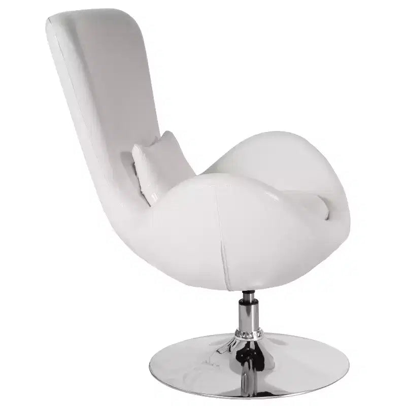 Flash Furniture Egg Series Side Reception Chair with Bowed Seat