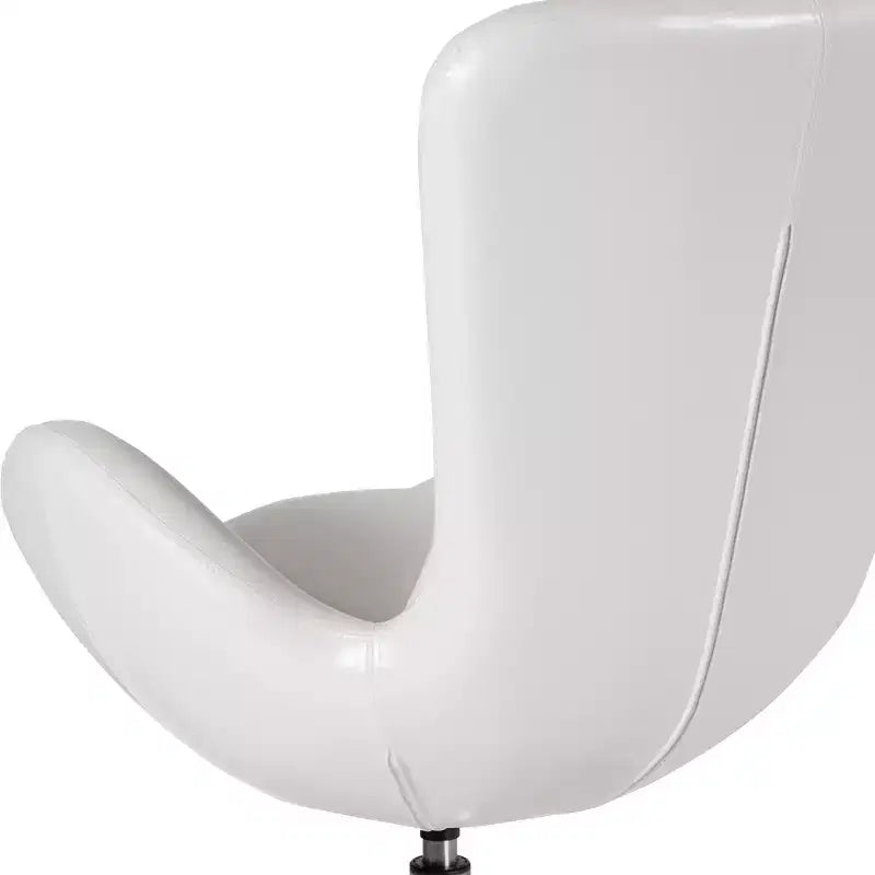 Flash Furniture Egg Series Side Reception Chair with Bowed Seat