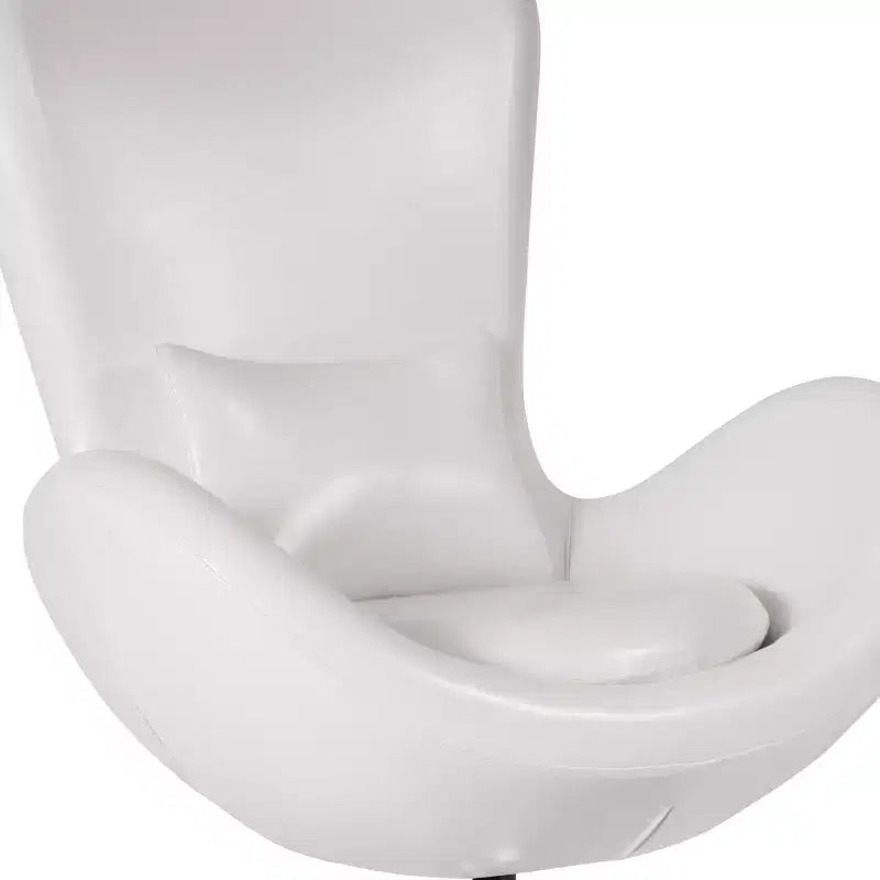 Flash Furniture Egg Series Side Reception Chair with Bowed Seat