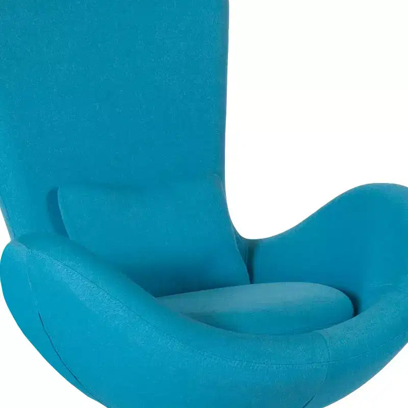 Flash Furniture Egg Series Side Reception Chair with Bowed Seat