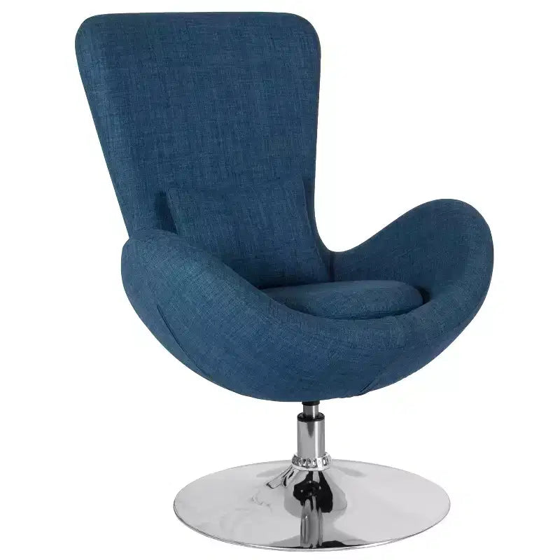 Flash Furniture Egg Series Side Reception Chair with Bowed Seat